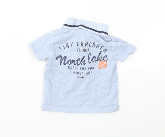 George Boys Blue   Basic T-Shirt Size 3-6 Months