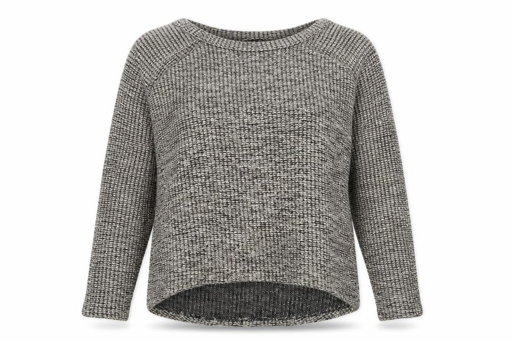 Front view of ASOS women’s brown jumper, size UK 6