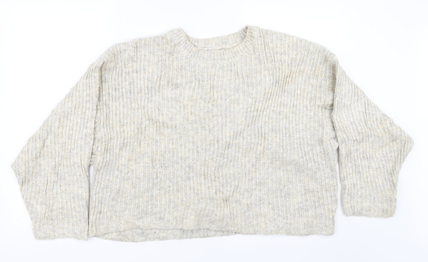 Topshop Womens Beige  Knit Pullover Jumper Size S