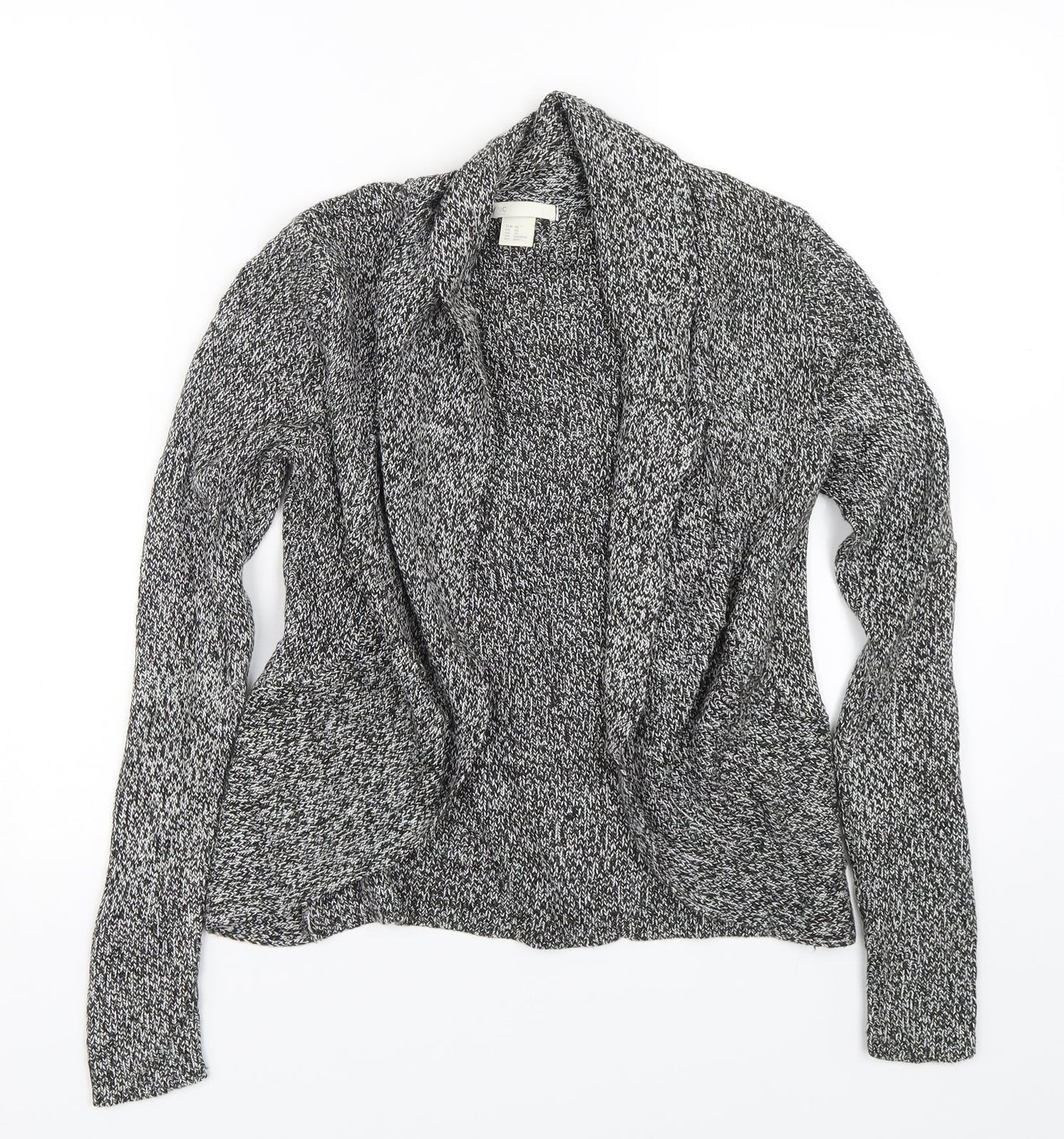 H&M Womens Black  Knit Cardigan Jumper Size XS