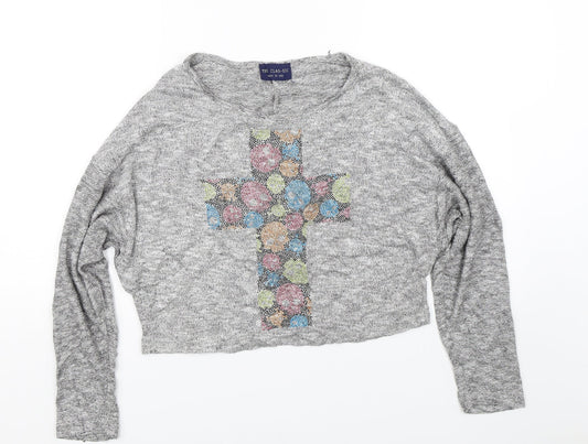 The Cla-sic Womens Grey   Pullover Jumper Size M  - Cross