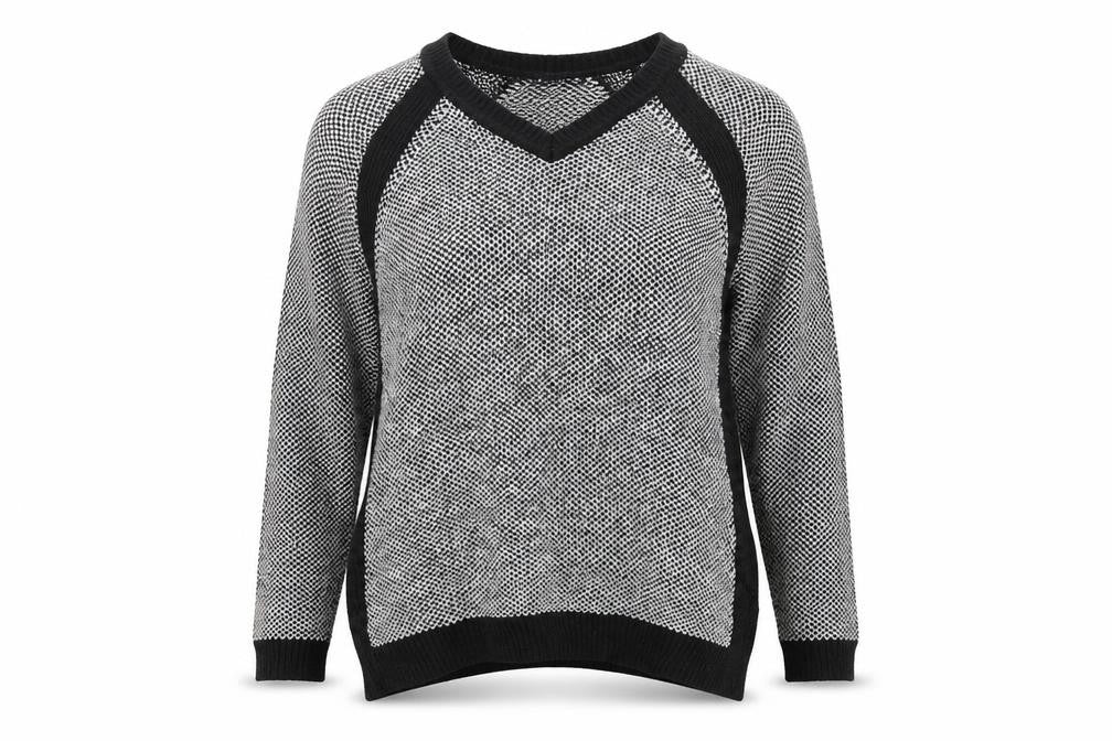 M&S Womens Grey  Knit Pullover Jumper Size 14