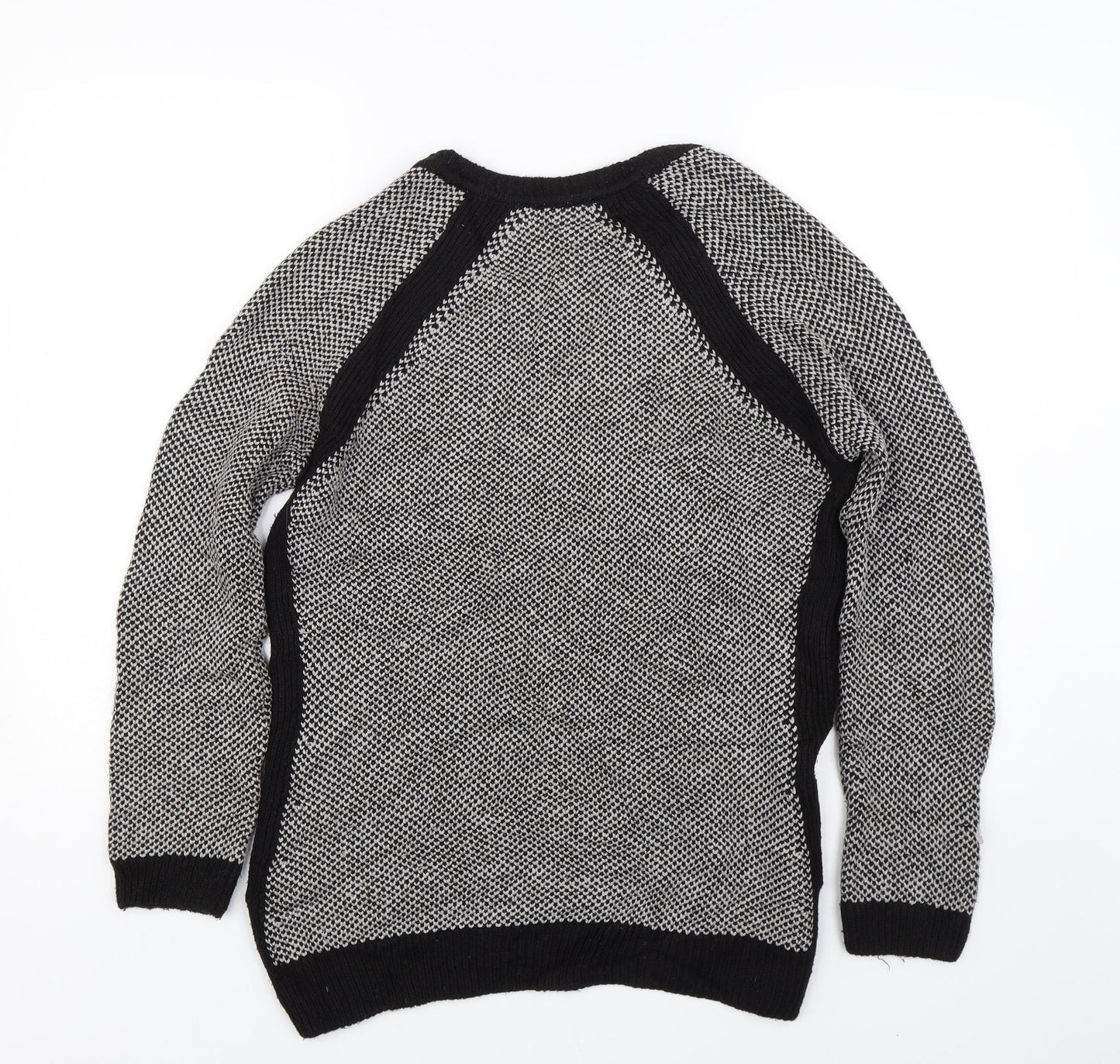 M&S Womens Grey  Knit Pullover Jumper Size 14