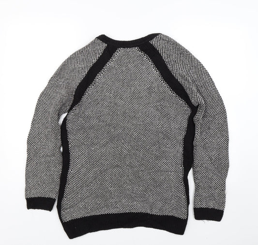 M&S Womens Grey  Knit Pullover Jumper Size 14