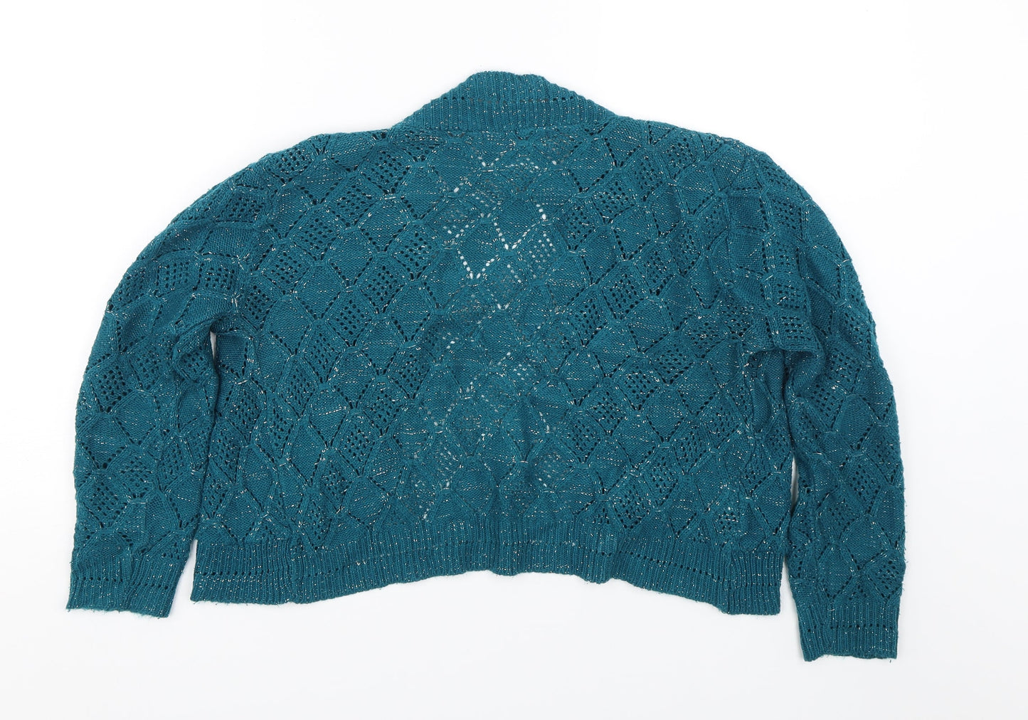 Pure & Natural Womens Blue  Knit Cape Jumper Size S