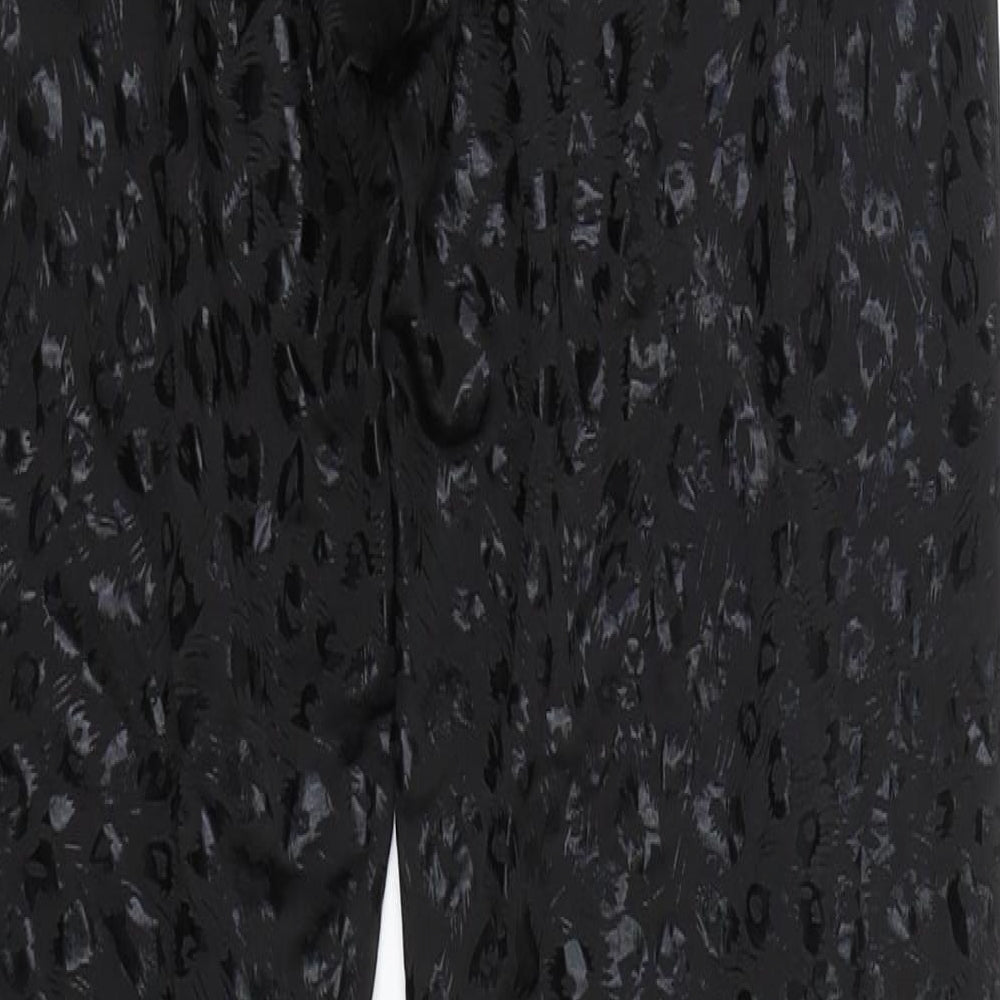 6126 Womens Black Animal Print  Capri Leggings Size XS L27 in