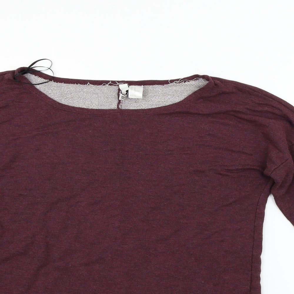 Divided Womens Purple   Pullover Jumper Size M