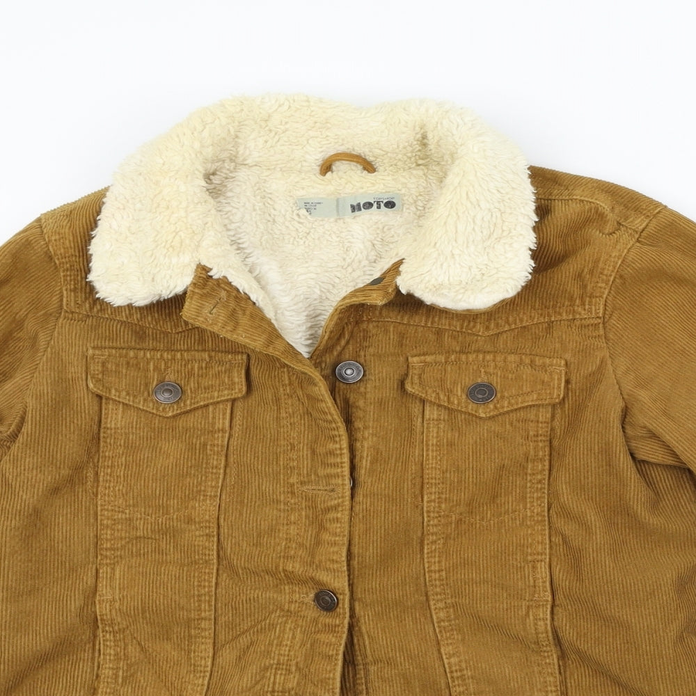 Topshop Womens Orange   Jacket Coat Size 8