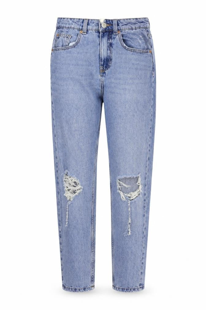 Denim & Co. Womens Blue   Straight Jeans Size 8 L25 in