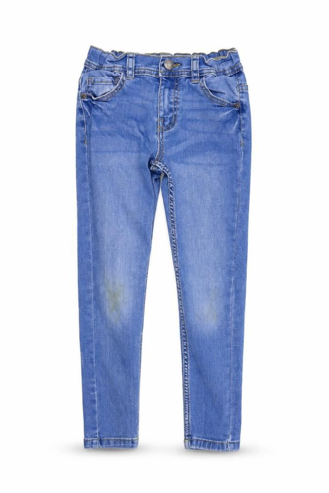 Denim & Co. Girls Blue   Straight Jeans Size 7-8 Years - washable marks