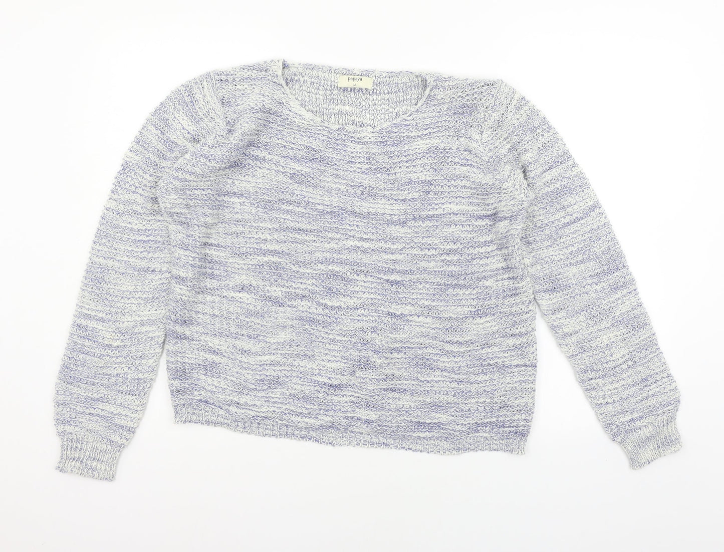 Papaya Womens Blue   Pullover Jumper Size M