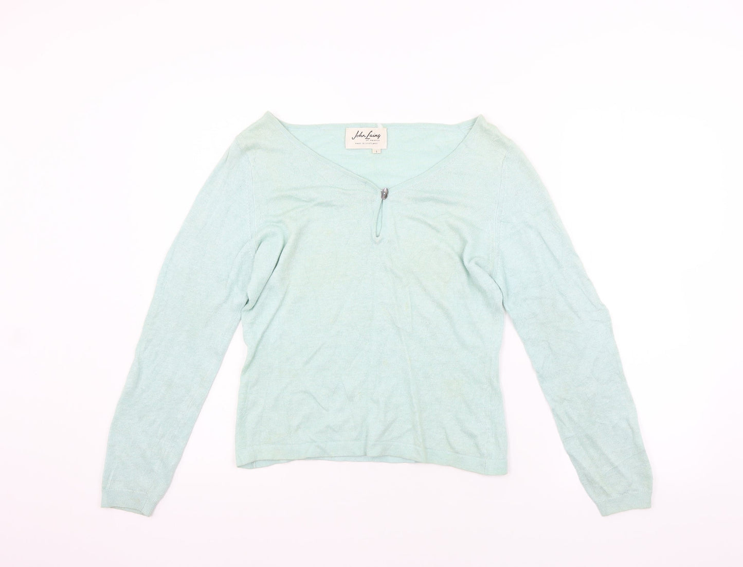 JOHN LAING Womens Green   Pullover Jumper Size S  - washable marks