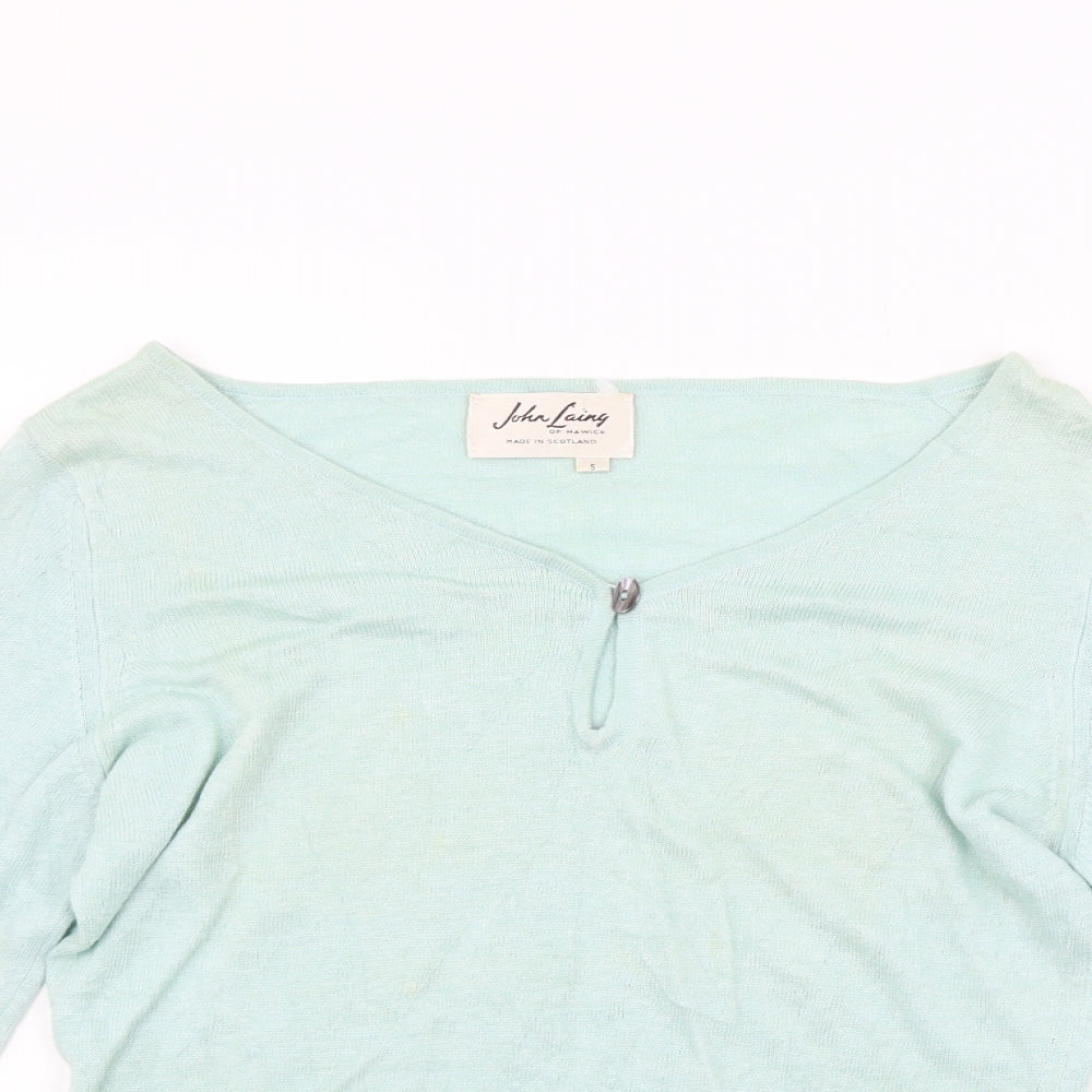 JOHN LAING Womens Green   Pullover Jumper Size S  - washable marks