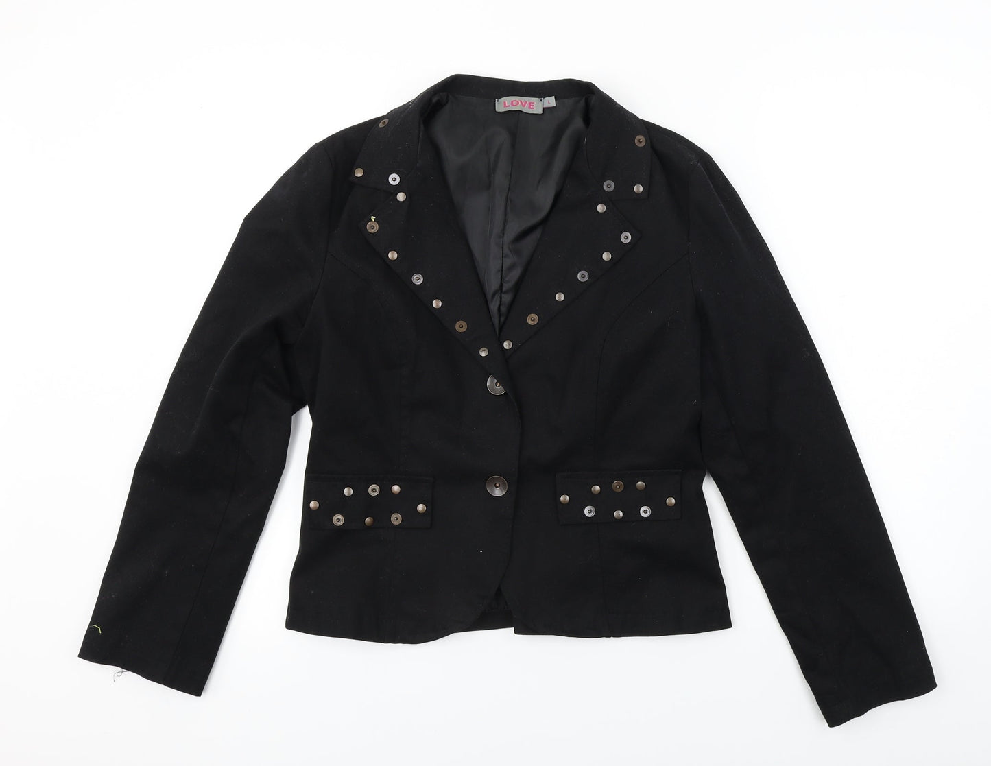 Love Womens Black   Jacket Blazer Size L