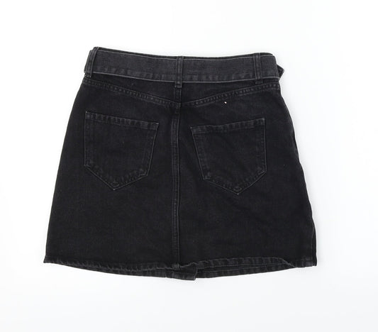 denim co Womens Black   A-Line Skirt Size 8