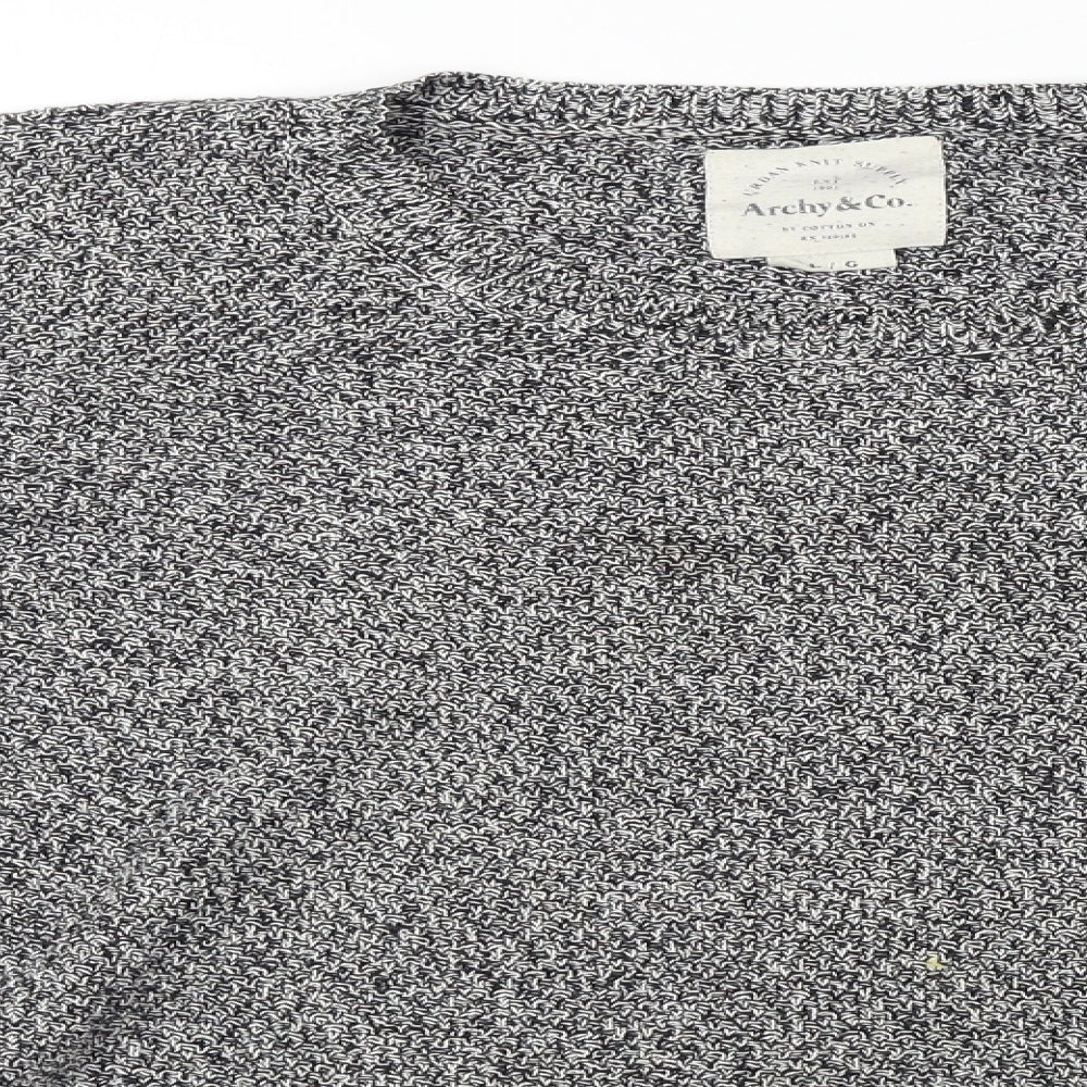 archy&co Mens Grey   Pullover Jumper Size L