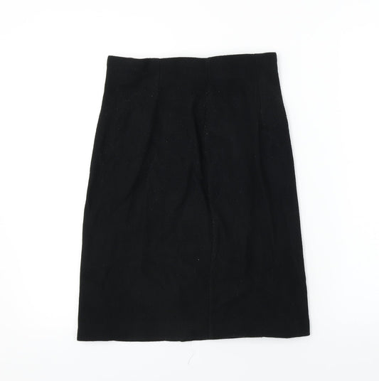 st michael Womens Black   A-Line Skirt Size 14
