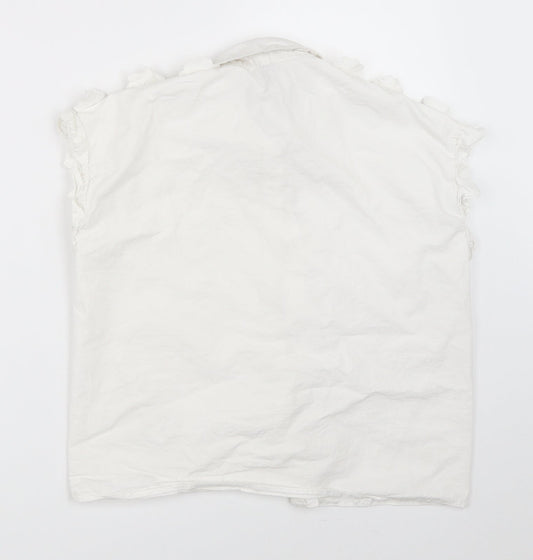River Island Girls White   Basic Button-Up Size 7-8 Years