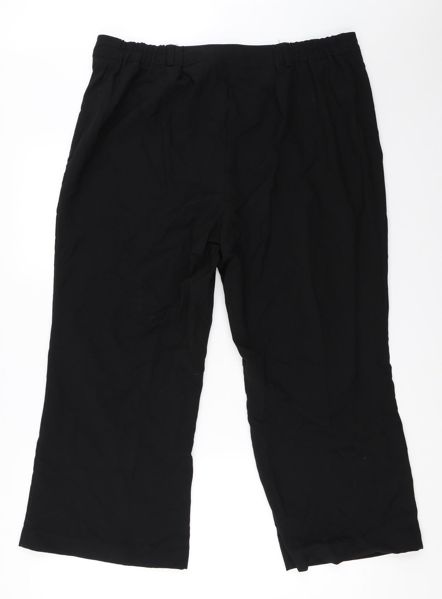 M&Co Womens Black   Trousers  Size 20 L25 in