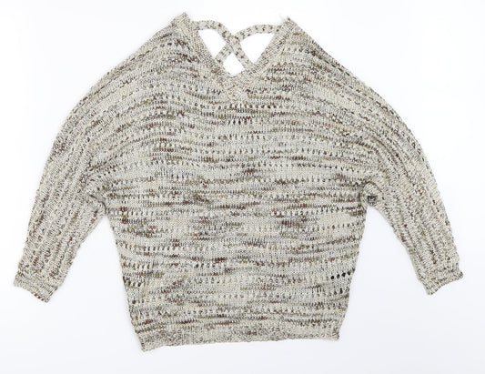 Millenium Womens Beige   Pullover Jumper One Size