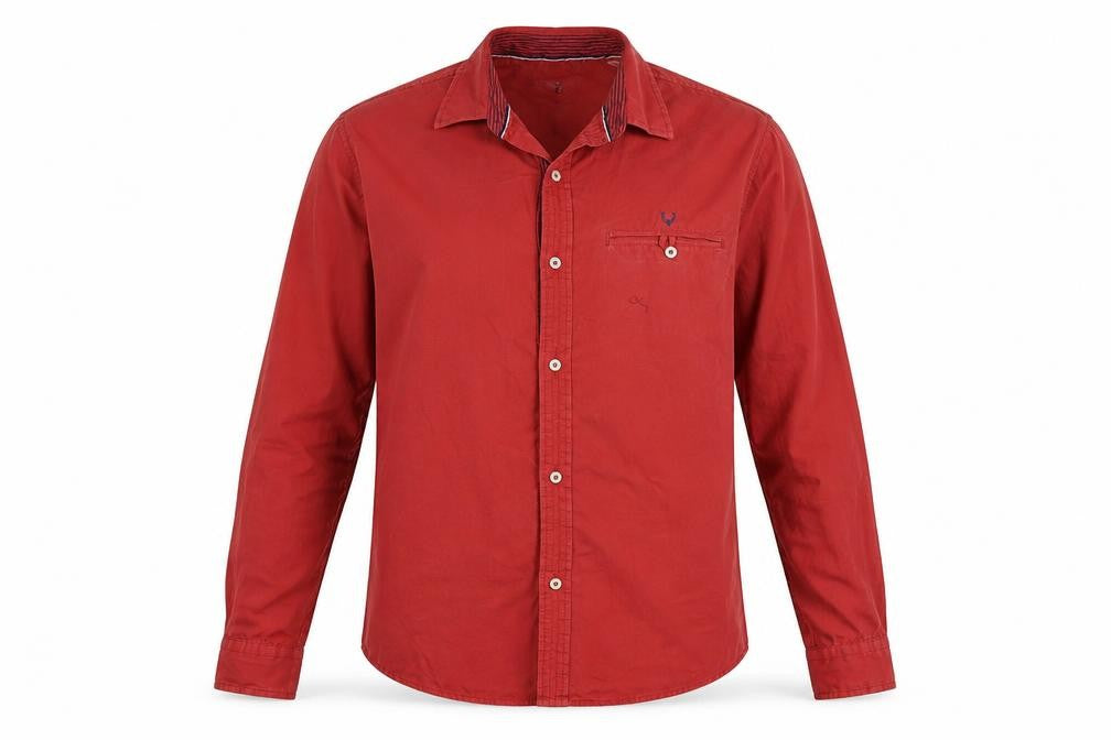 Allen Solly Mens Red    Button-Up Size 42
