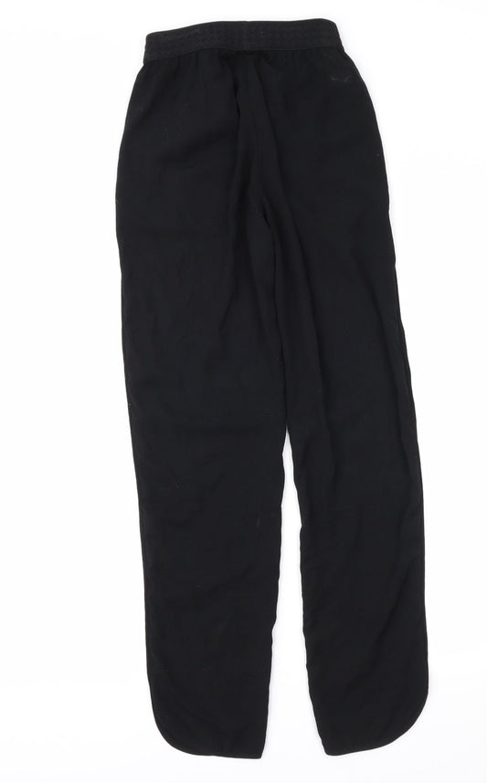 H&M Womens Black   Trousers  Size 4 L28 in