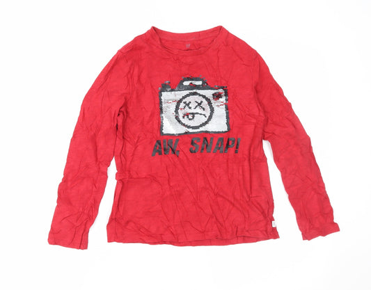Gap Boys Red   Basic T-Shirt Size 8-9 Years