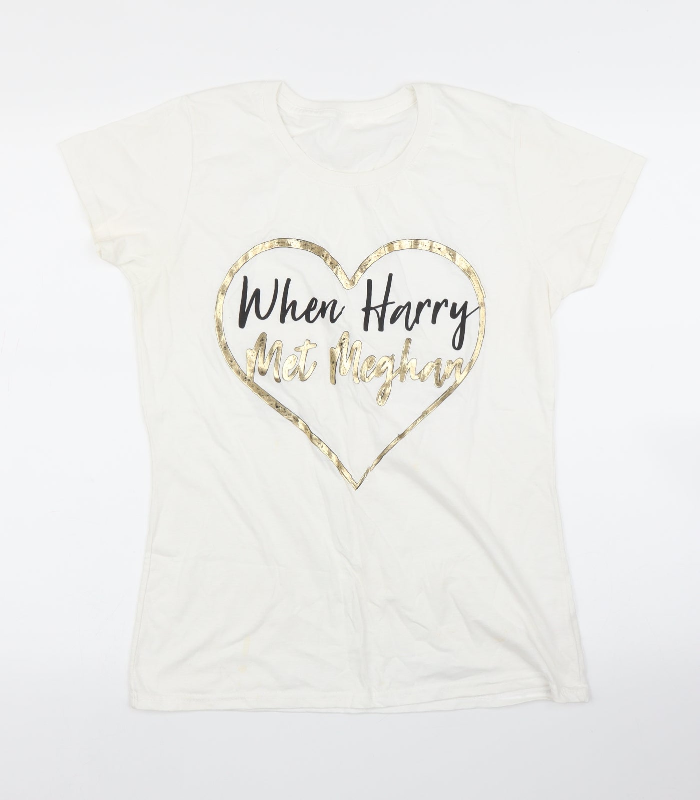 Preworn Womens White   Basic T-Shirt Size S