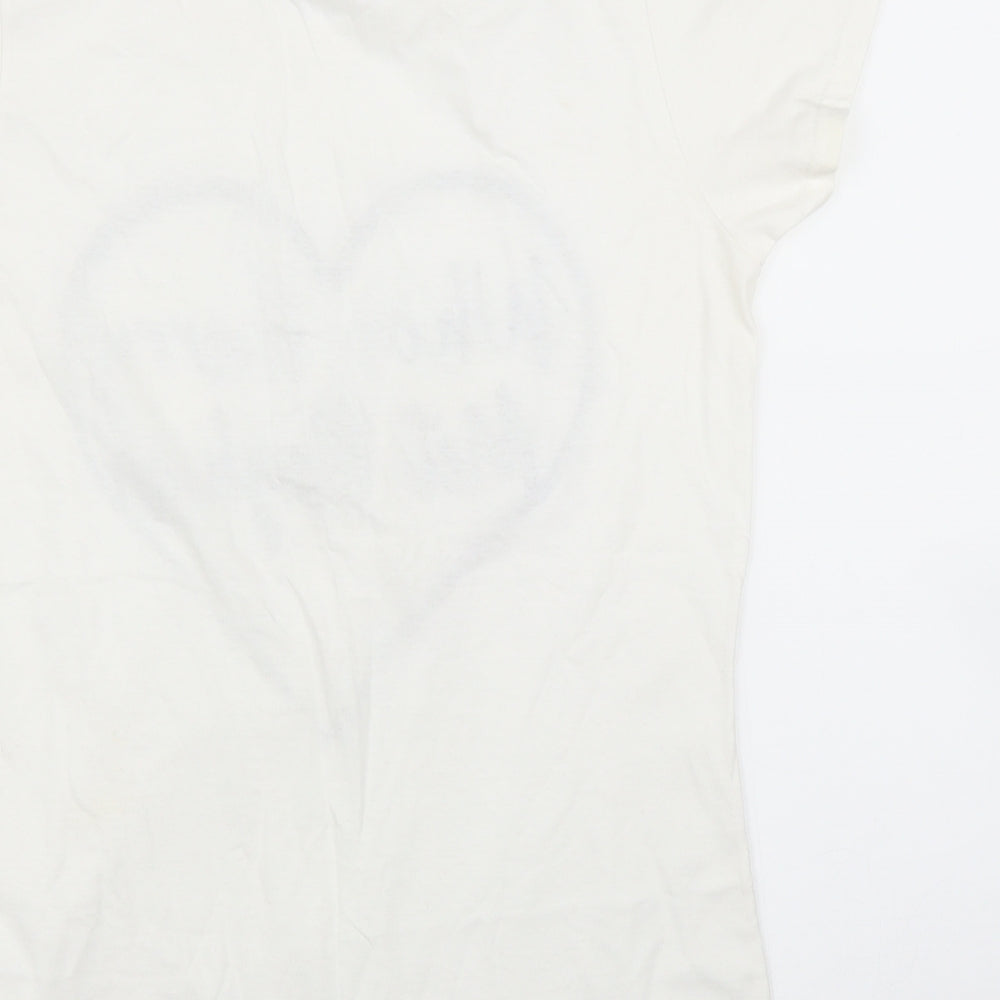 Preworn Womens White   Basic T-Shirt Size S