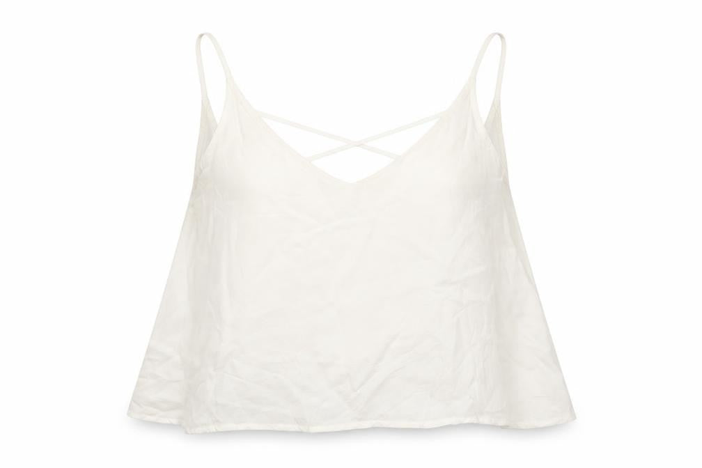 Bershka Womens White   Camisole Blouse Size M