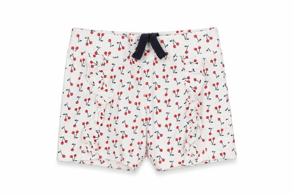 Primark Girls White   Capri Leggings Size 9 Months  - Cherry, Shorts