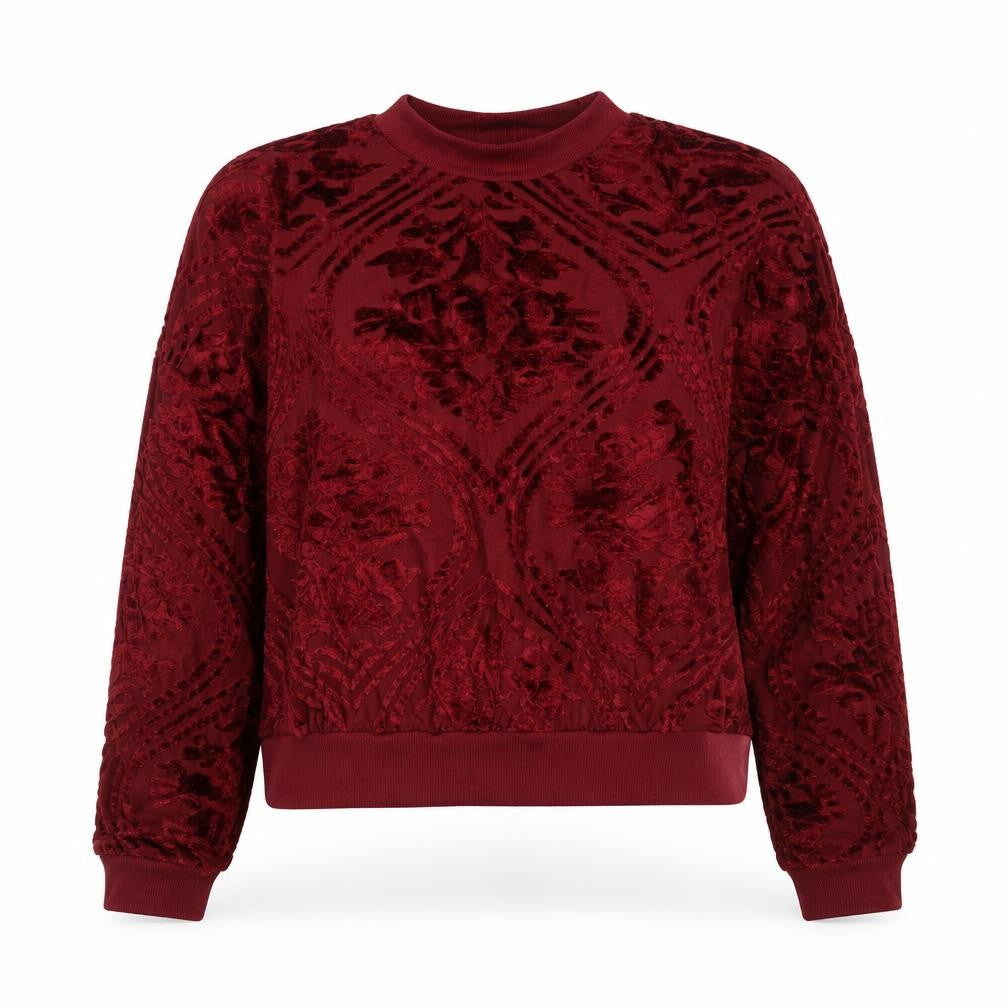 Topshop Womens Purple Floral  Pullover Jumper Size 12