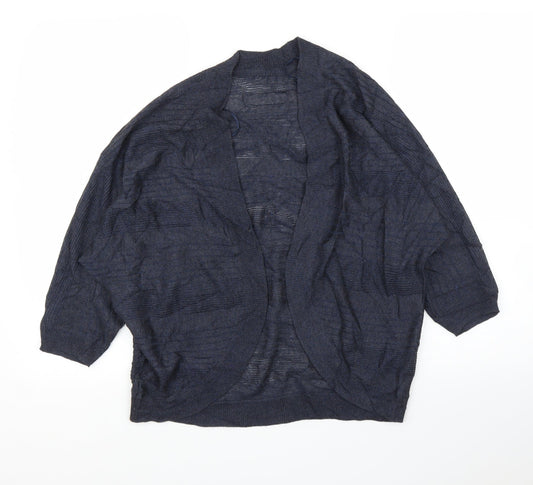 M&Co Womens Blue   Cardigan Jumper Size 14
