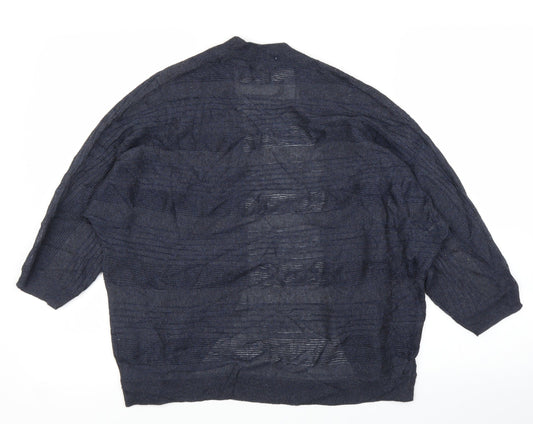 M&Co Womens Blue   Cardigan Jumper Size 14