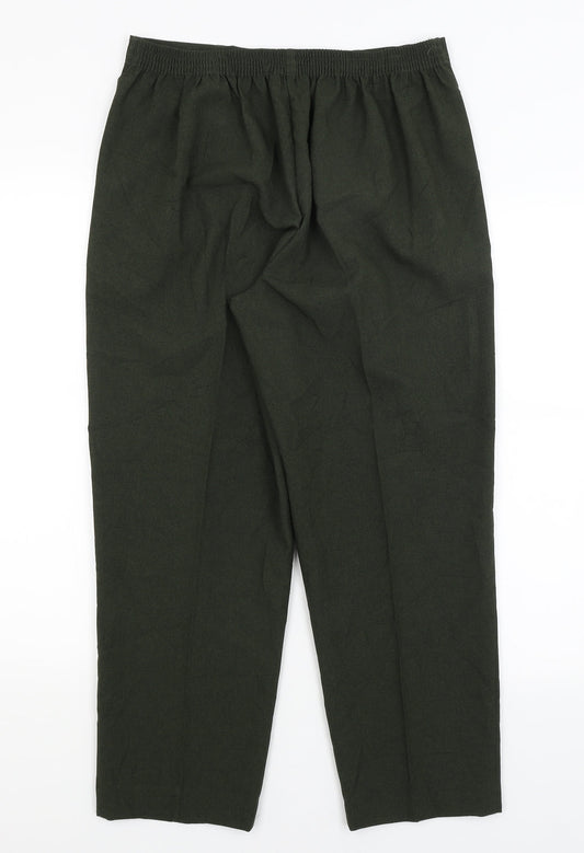 Classics Womens Green   Trousers  Size 14 L25 in