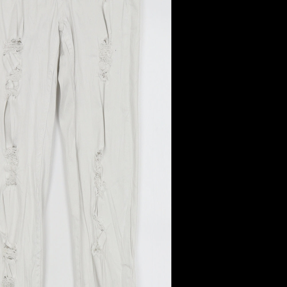 H&M Womens White   Skinny Jeans Size 12 L29 in