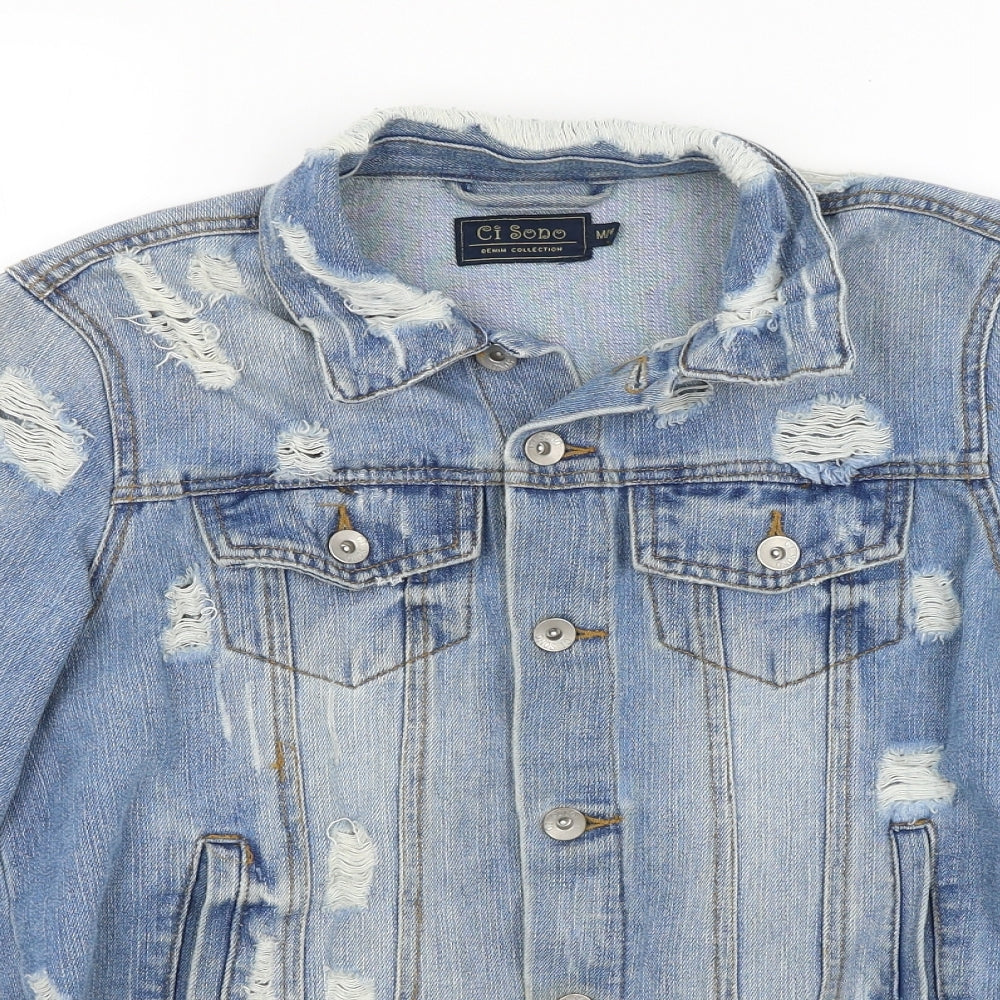 CI SONO Womens Blue   Jacket  Size M