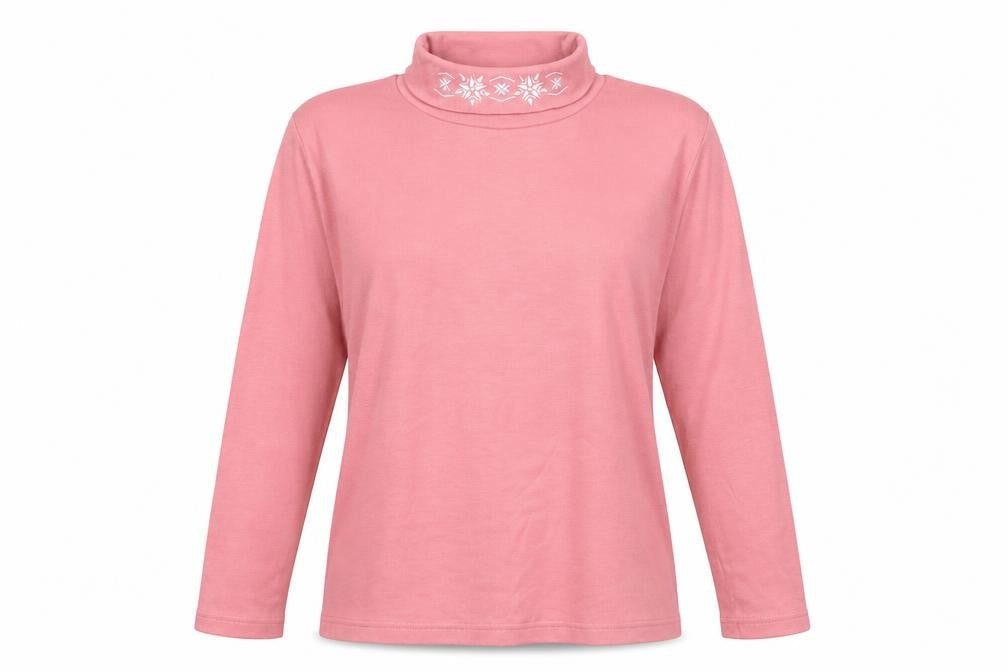 Afibel Womens Pink   Basic T-Shirt Size 14