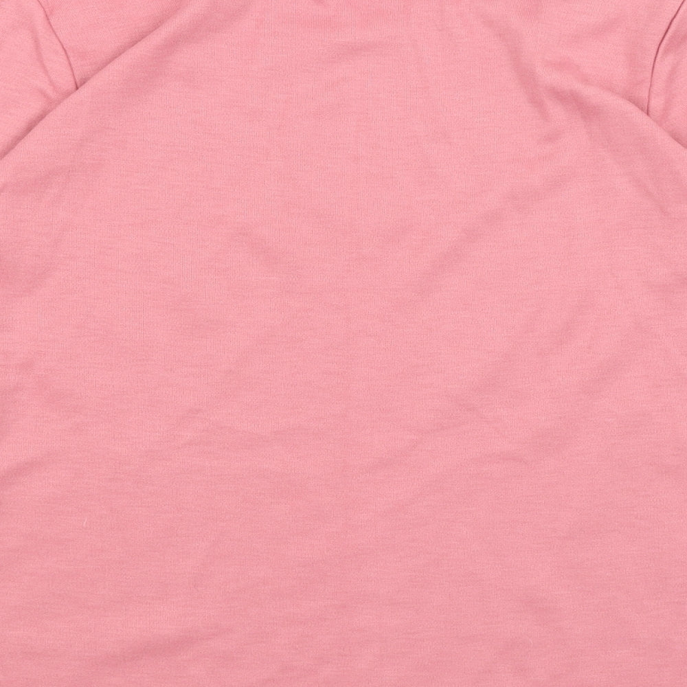 Afibel Womens Pink   Basic T-Shirt Size 14