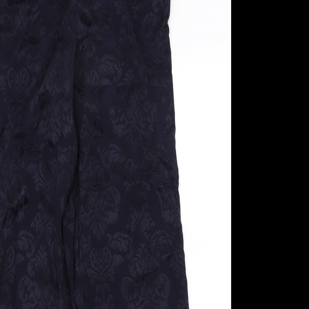 River Island Womens Blue Paisley  Trousers  Size 12 L30 in
