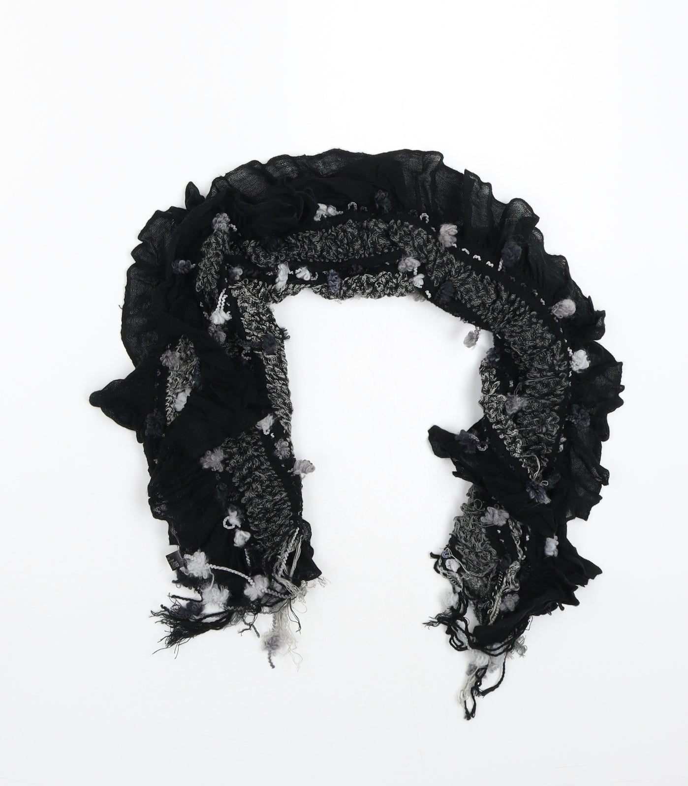 Preworn Womens Black    Scarf