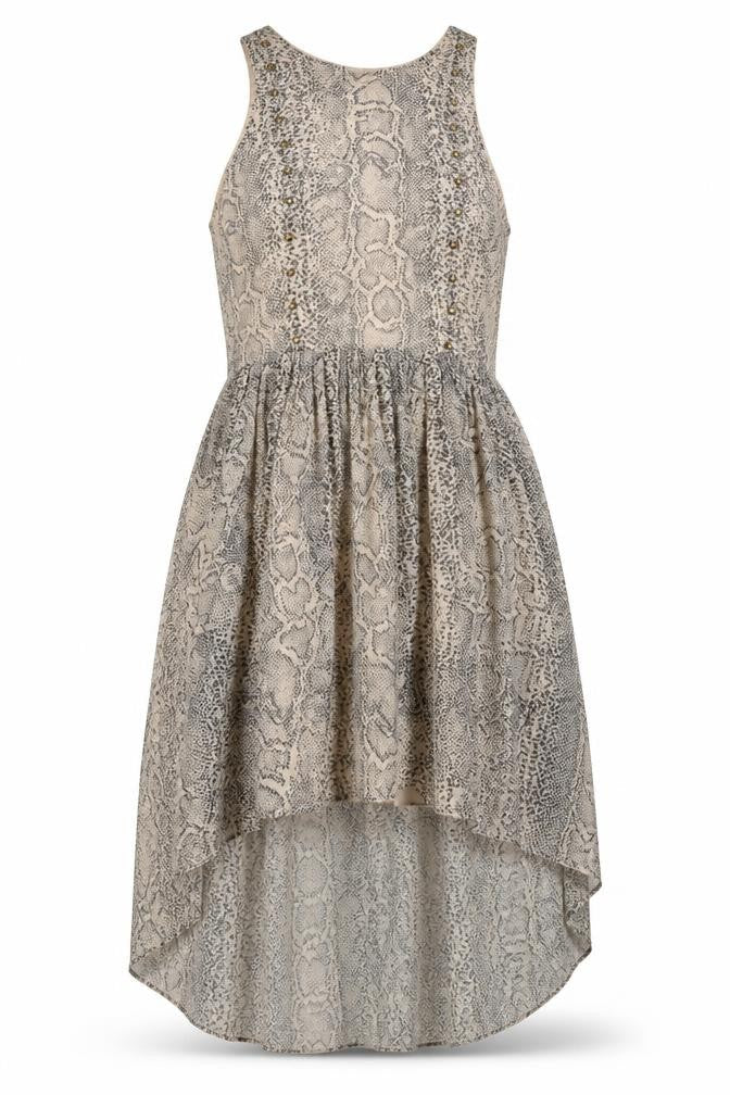 Oasis Womens Beige Animal Print  A-Line  Size 12