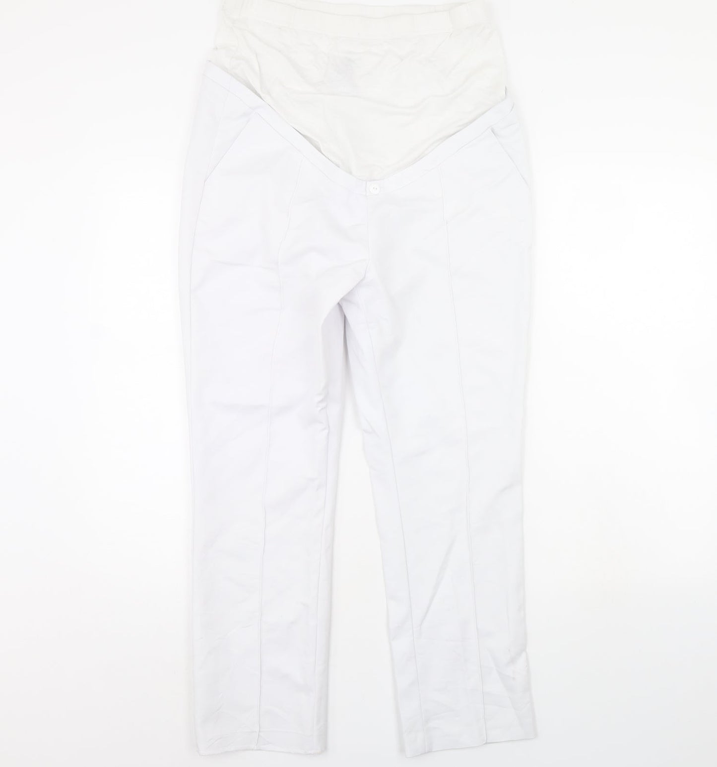 Seraphine Womens White   Trousers  Size 14 L27 in