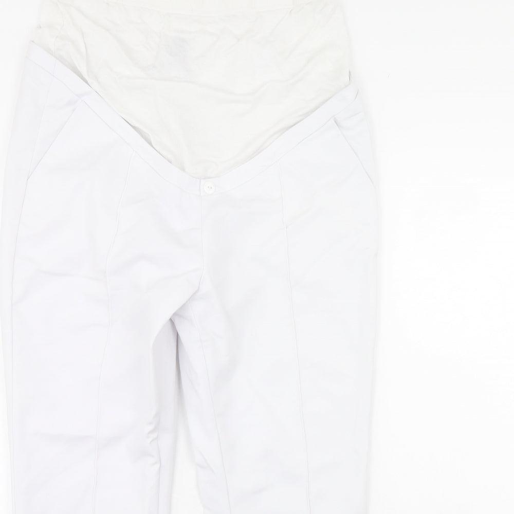 Seraphine Womens White   Trousers  Size 14 L27 in