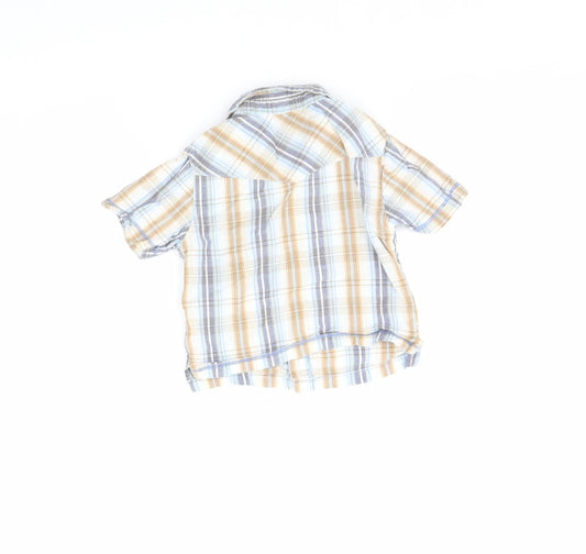 Red Herring Boys Brown Check  Basic Button-Up Size 2 Years