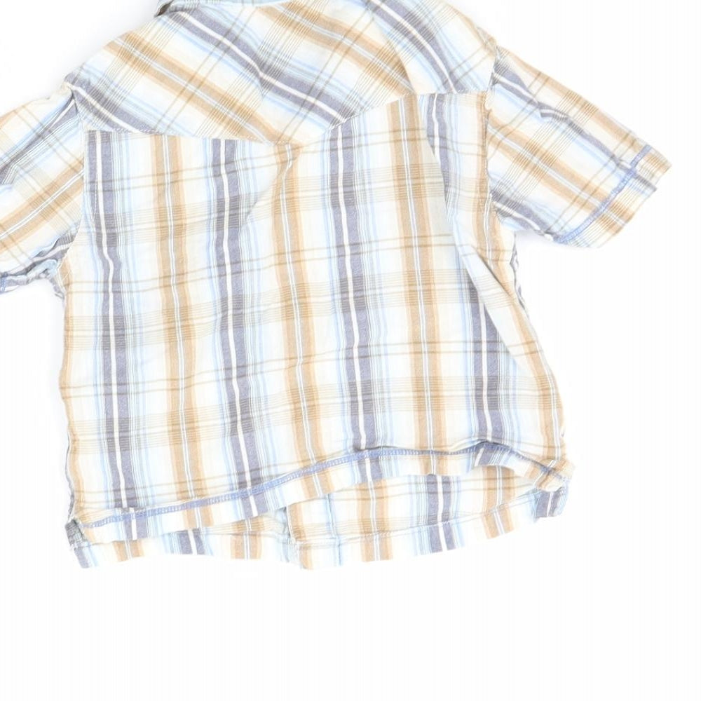 Red Herring Boys Brown Check  Basic Button-Up Size 2 Years