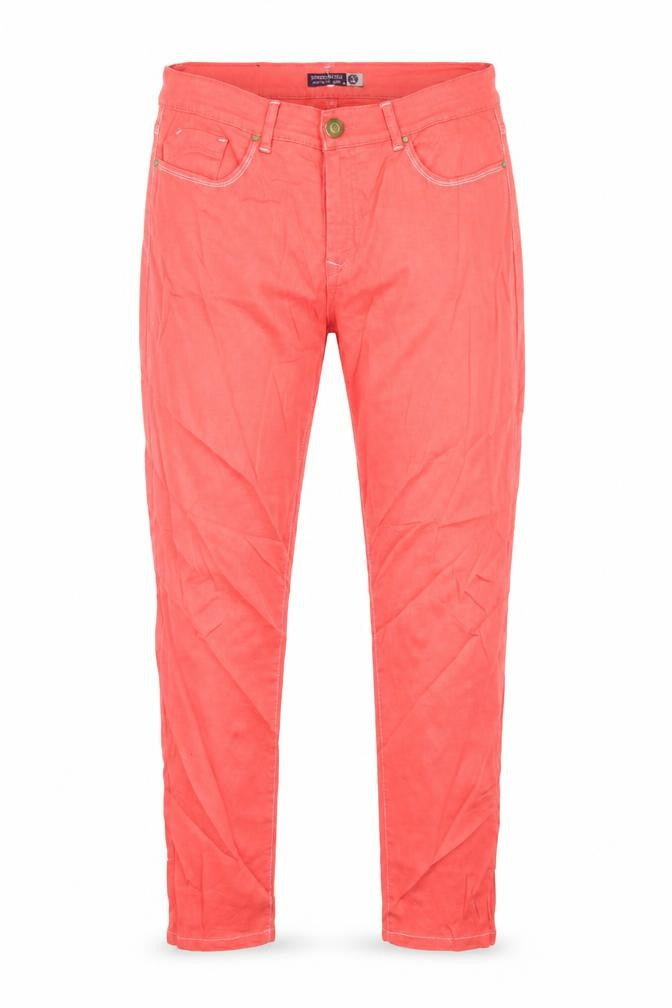 Stressmoda Womens Pink  Denim Skinny Jeans Size L L30 in