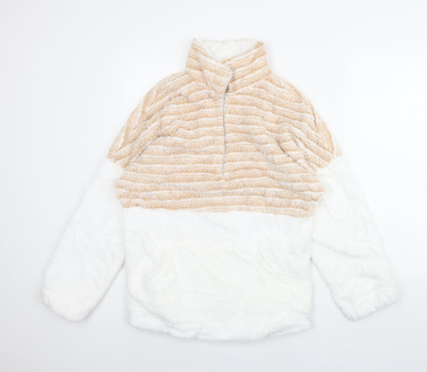 Preworn Womens White   Henley Jumper Size S