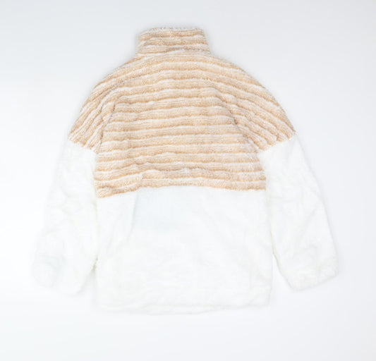 Preworn Womens White   Henley Jumper Size S