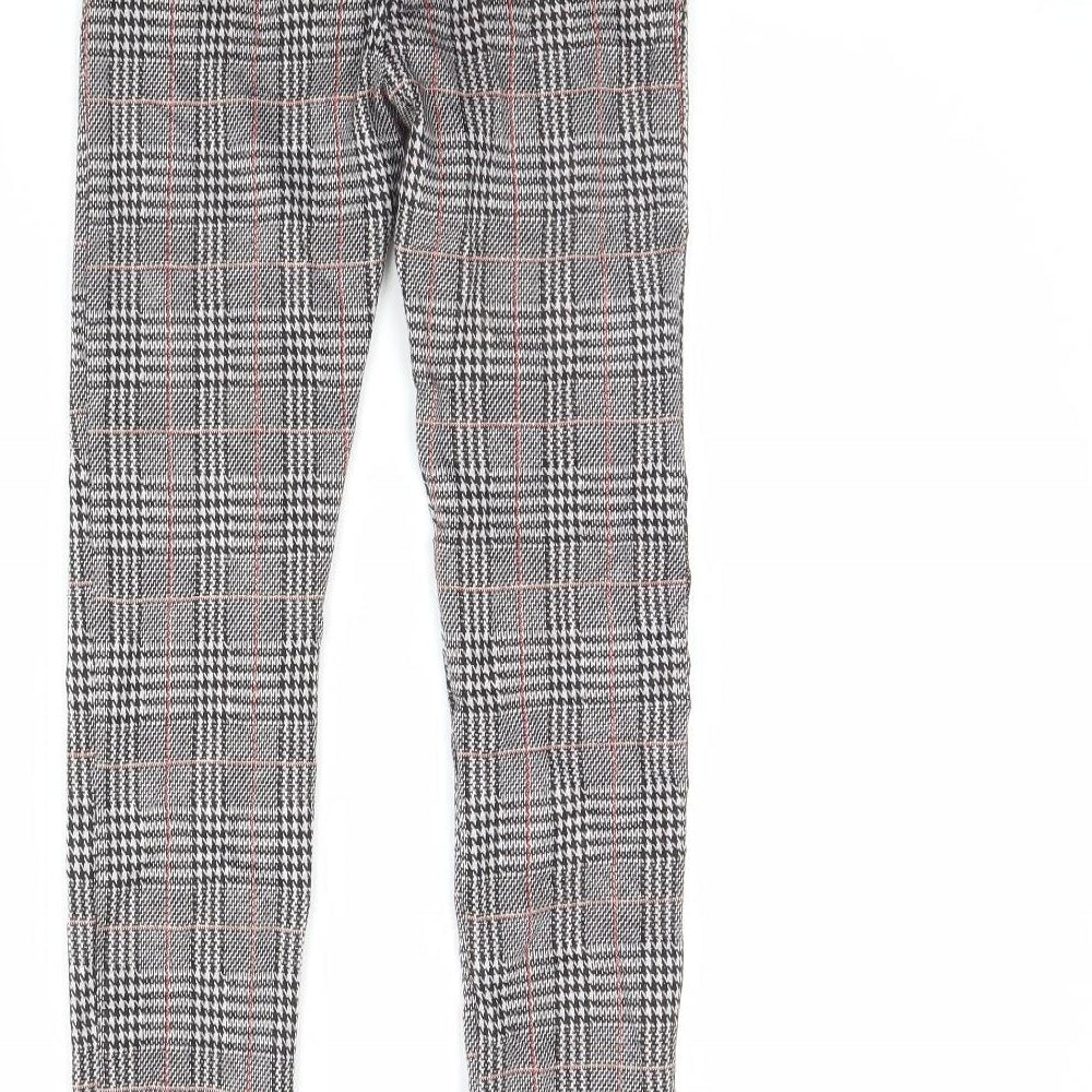Nutmeg Girls Black Plaid  Bloomer Trousers Size 11 Years